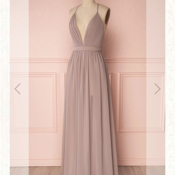 Mauve Maxi Dress from 1861 (with altered straps) - Picture 6 of 7